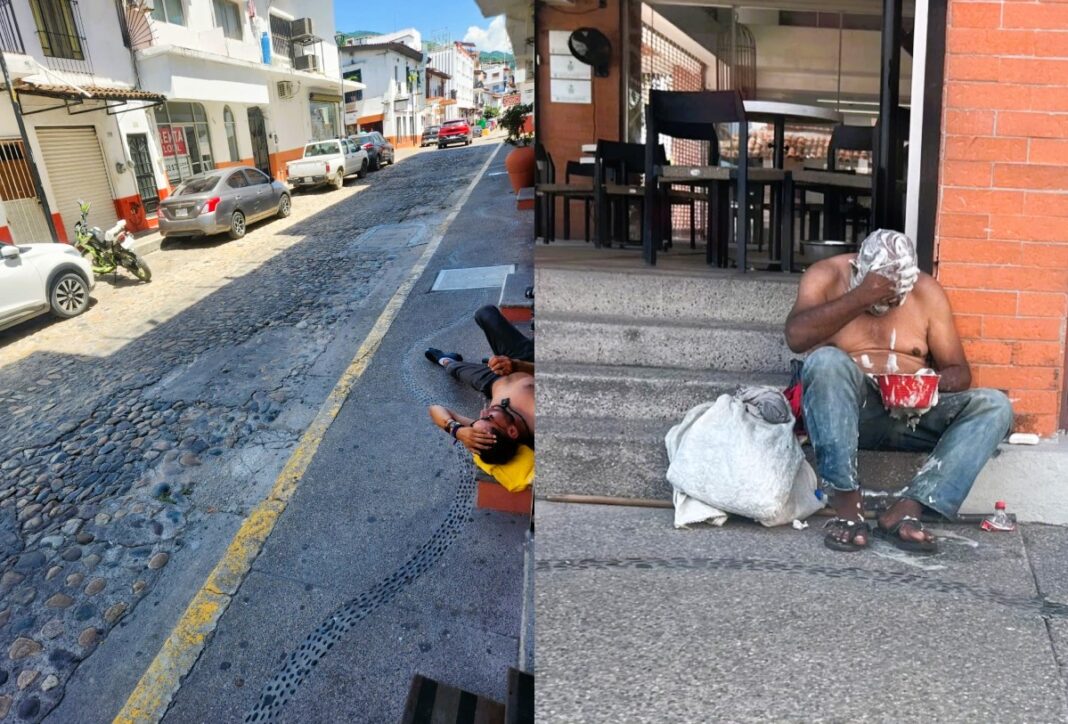 Indigentes-en-plaza-de-Vallarta1
