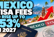 Mexico Visa Fees to Rise by Up to 153% Under New Law