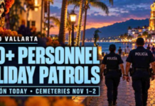 Security Operation Covers Malecón and Cemeteries for Día de Muertos in Puerto Vallarta