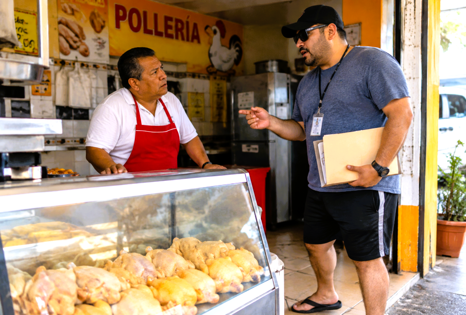 Tensa-conversacion-en-la-polleria-905x613